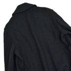 ~40's Julmor Black Wool Double Breasted Coat...