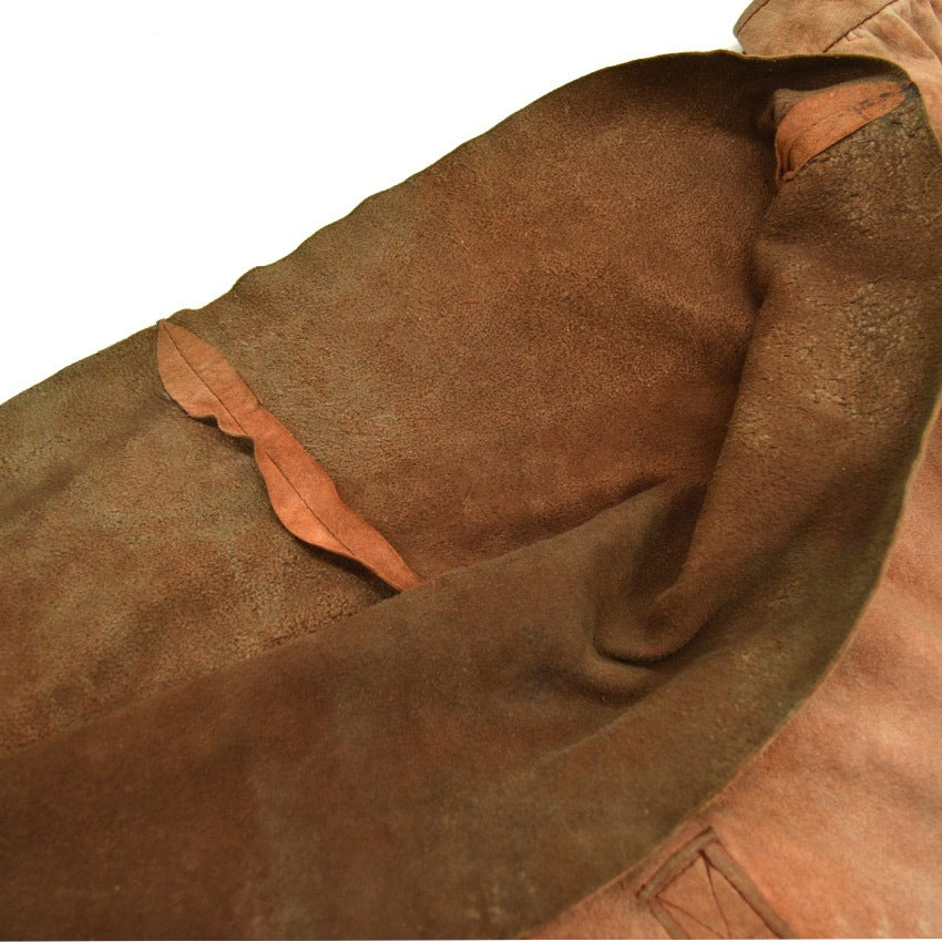 1960's~ NUBUCK LEATHER PULLOVER SHIRTS...