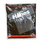 1986' Deadstock Hanes Pocket-T Black... XL