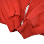 〜1980's DOUBLE FACE THERMAL RED ZIPUP HOODIE ... L