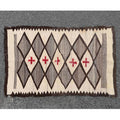 c.1920's Navajo Rug Diamond Cross Pattern...
