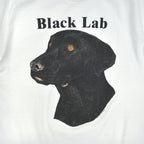 1990's Hanes Black lab Dog Print T-shirt...L