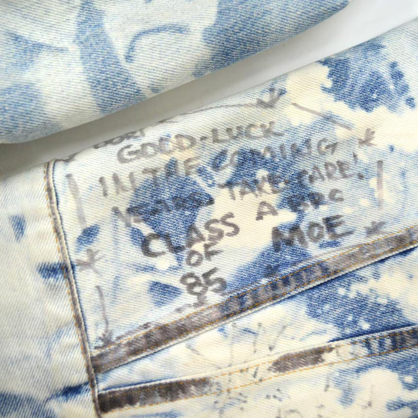 1980's Levi's 70505 Class of 85 Bleached Denim Jacket ... Fits like 38