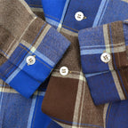 1960's VAN HEUSEN BLOCK PLAID SHIRT...L