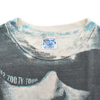 1990's Hanes U2 ZOO TV TOUR ALL OVER PRINT T-SHIRT... XXL