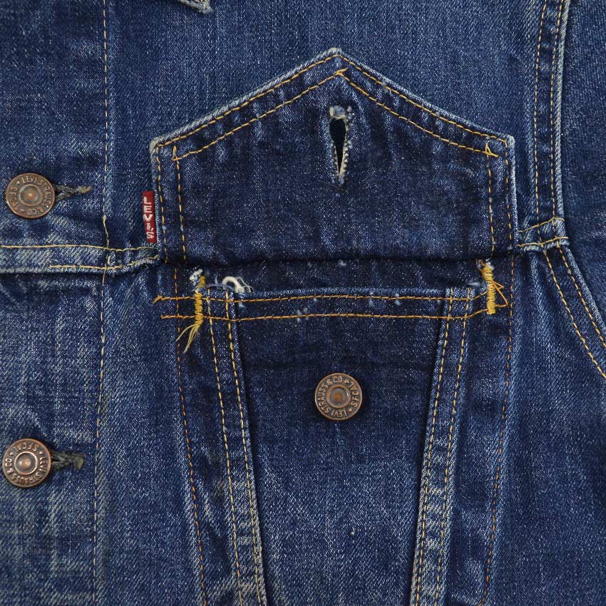 1960's LEVI'S 557 DENIM JACKET ... Fits like 40