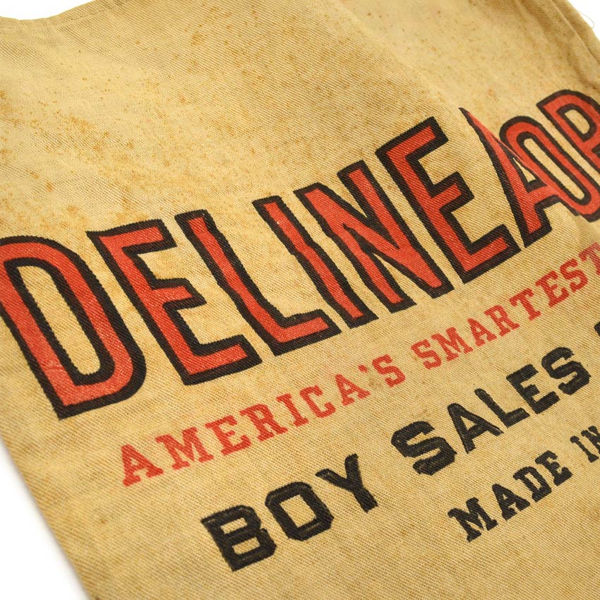~1930's DELINEATOR BOY SALES DIVISION MAGAZINE DELIVERY BAG...