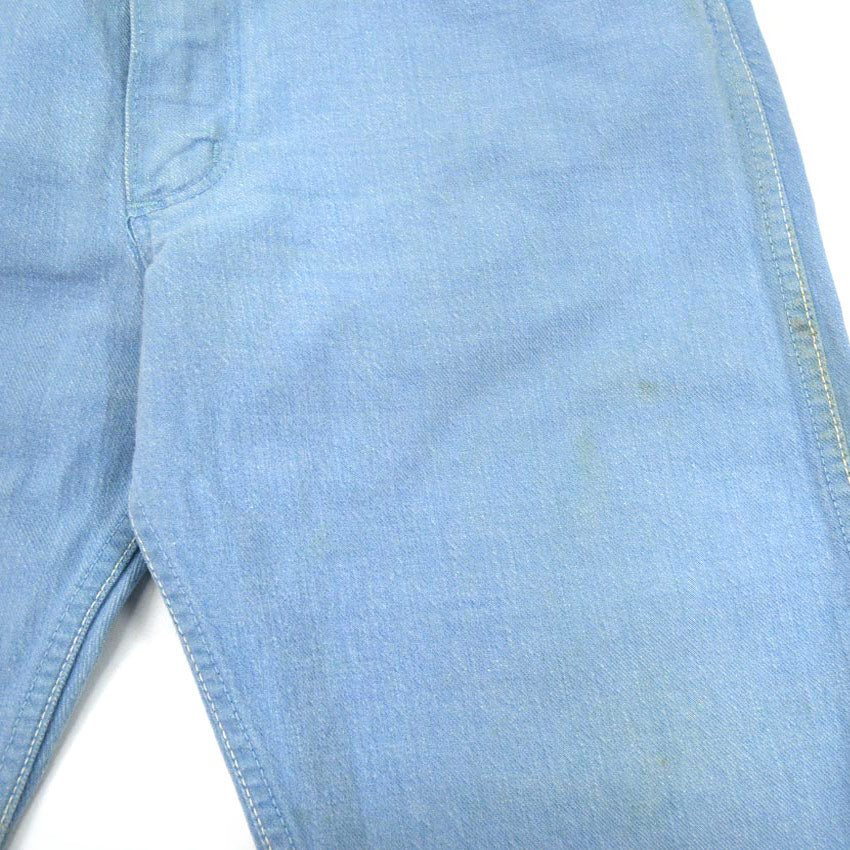1960's Wrangler 22MWZ Sax Blue Denim Pants... W32 L28