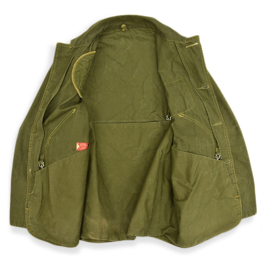1940's~ JC Higgins OLIVE GREEN HUNTING COAT... Fits like 36