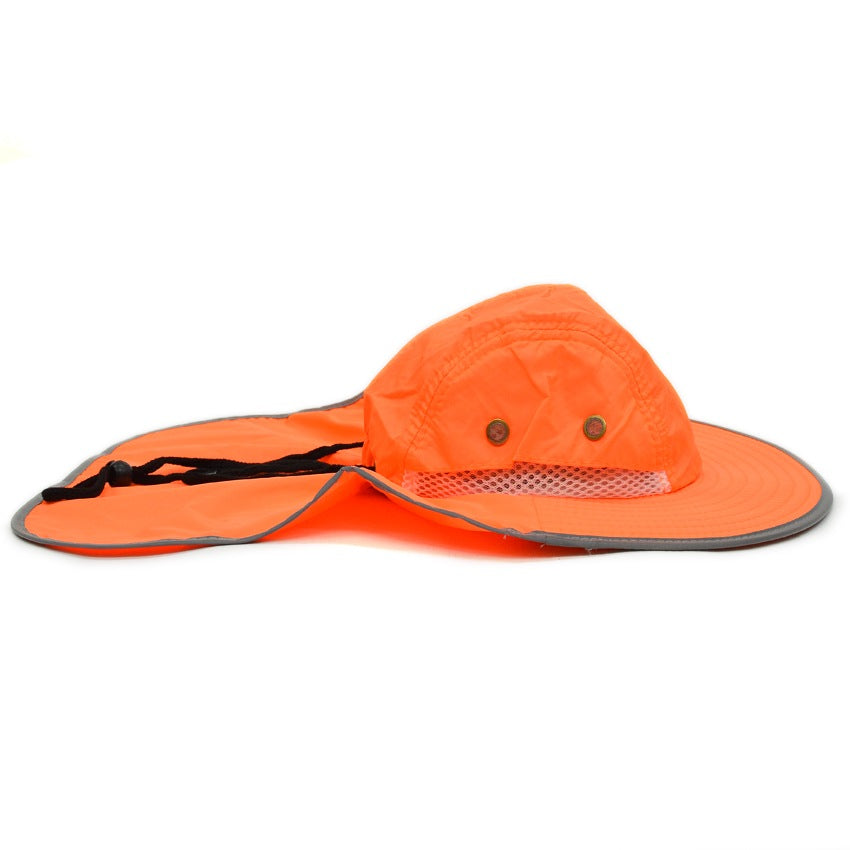 ORANGE SUNSHIELD HAT...