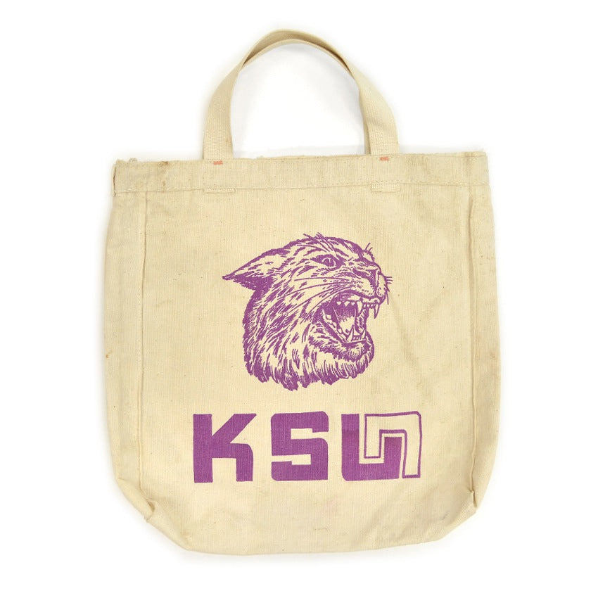 ~1980's~ KSU WILDCATS CANVAS TOTE BAG...
