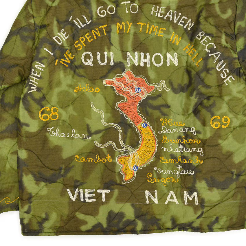 1960s DEADSTOCK VIETNAM TOUR JACKET (Vietnamese Tour Jacket) Camo 68-69... Excellent Condition