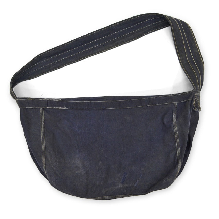 1950s Press Newspaper Bag, Eggplant Navy Blue...