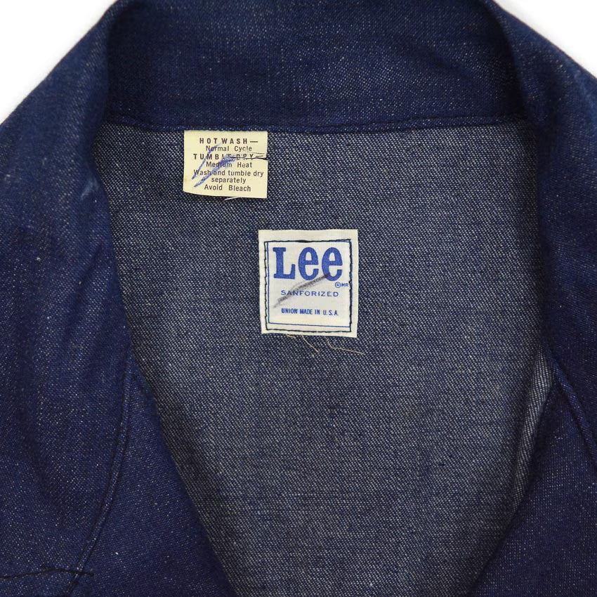 1970's DEADSTOCK Lee 91-J DENIM COVERALL ... Fits like 44