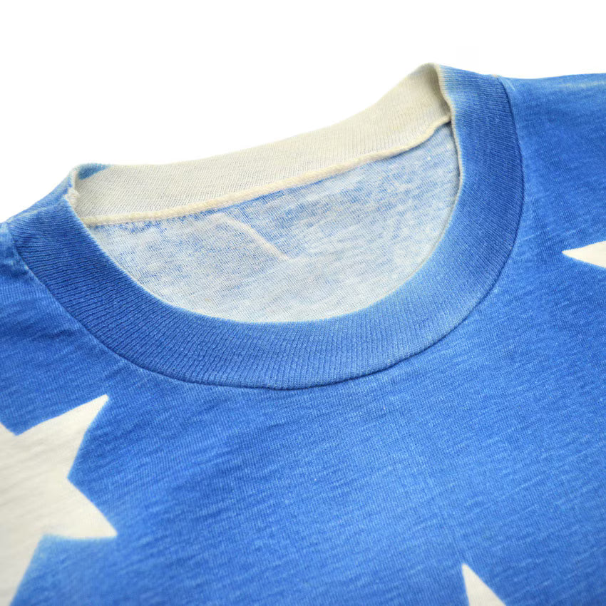 1980's~ AMERICAN FLAG SILK SCREEN ALL OVER PRINT T-SHIRT...