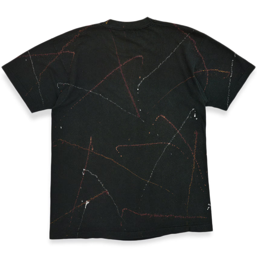 1990's FRUIT OF THE LOOM ABSTRACT PAINT T-SHIRT ... XL