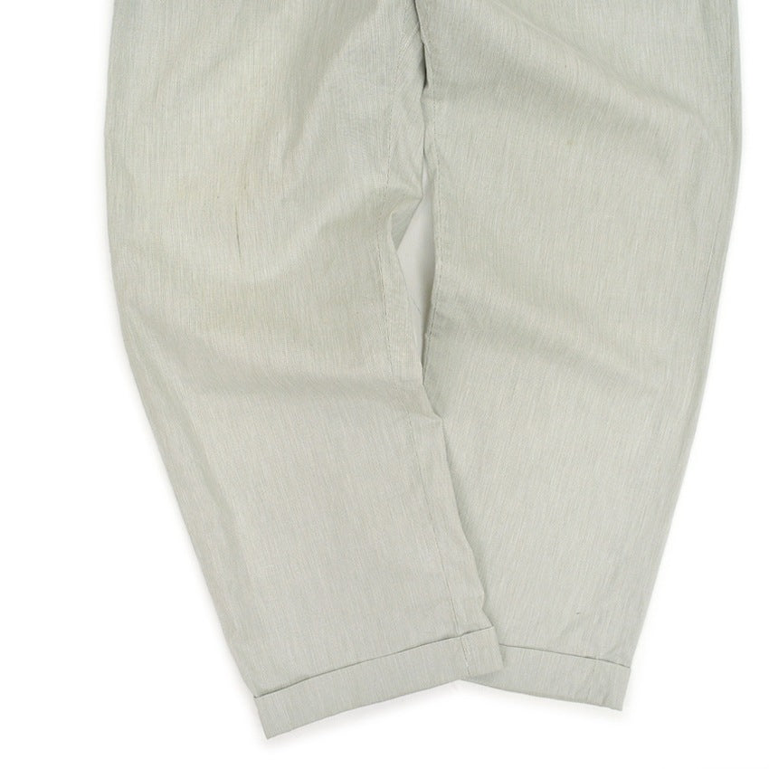 1960's GREEN PIN STRIPE ALL COTTON SLACKS...