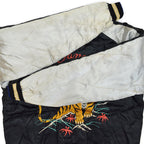 ~1950s JAPAN SOUVENIR JACKET (Sukajan) - Eagle & Tiger design, Cherry zipper...