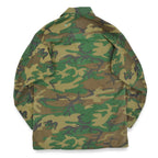 1960s US ARMY ERDL JUNGLE FATIGUE JACKET Brown Leaf ... SR