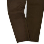 1960's LEVI'S 518 BIG-E BROWN Katsuragi COTTON TWILL PANTS ... W33 L33