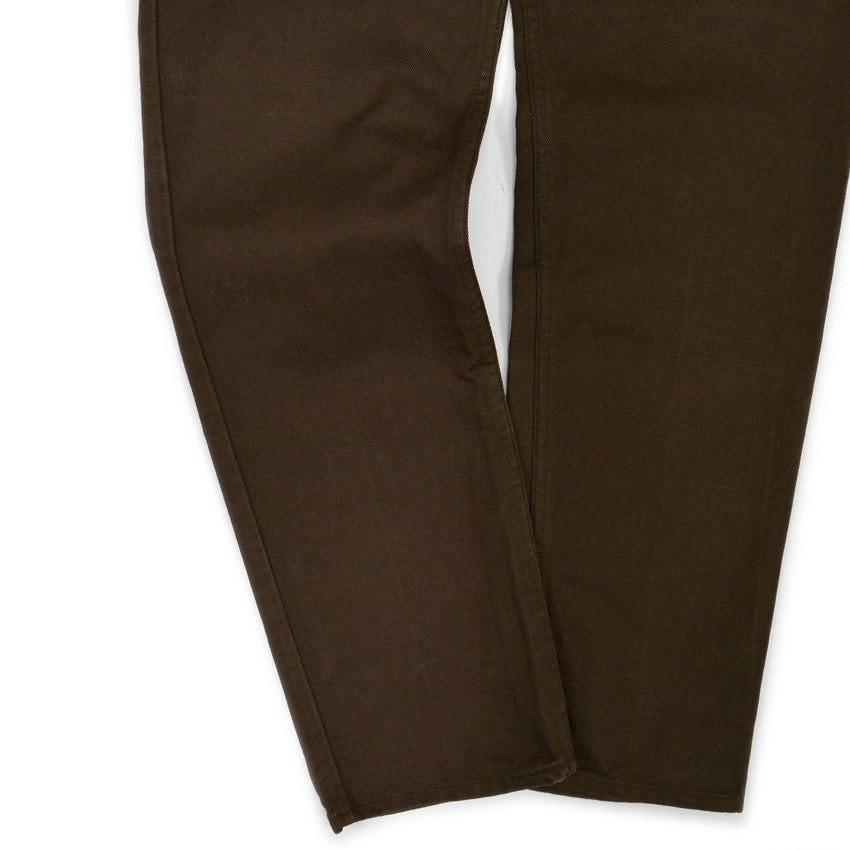1960's LEVI'S 518 BIG-E BROWN Katsuragi COTTON TWILL PANTS ... W33 L33