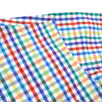 1990's DEADSTOCK LAND'S END MULTI GINGHAM B/D SHIRT ... M