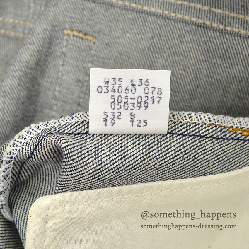 1980's DEADSTOCK Levi's 505 DENIM PANTS... W35 L36