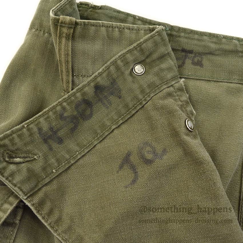 1940's U.S.ARMY WW2 M-43 HBT PANTS ... W29 L31
