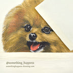 1990's HANES POMERANIAN DOG PRINT T-SHIRT ... LARGE