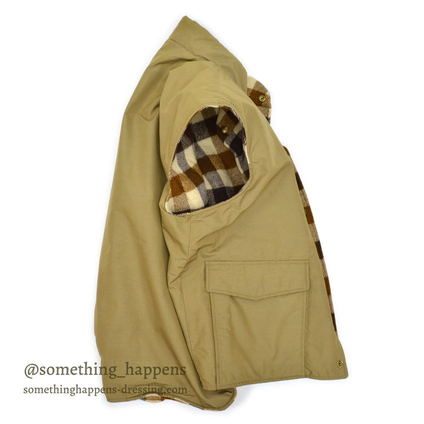 1970's L.L.BEAN REVERSIBLE VEST TAN ... L