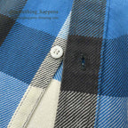 1970's BIGYANK BLOCK PLAID FLANNEL SHIRT... M