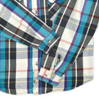 1970's~ FIVE BROTHER PLAID FLANNEL SHIRT...L