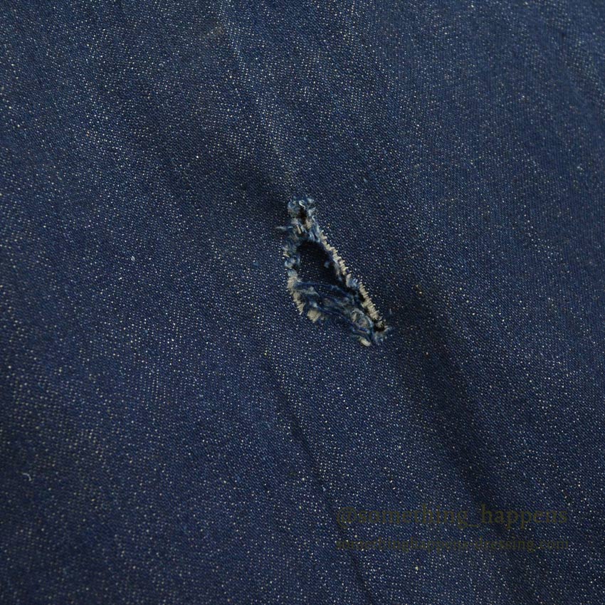 1940's U.S.NAVY WW2 SHAWL COLLAR DENIM JACKET SHOOTING CUSTOMIZED ... 42