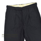 1960's~ EURO BLACK WOOL SLACKS...W32 L31