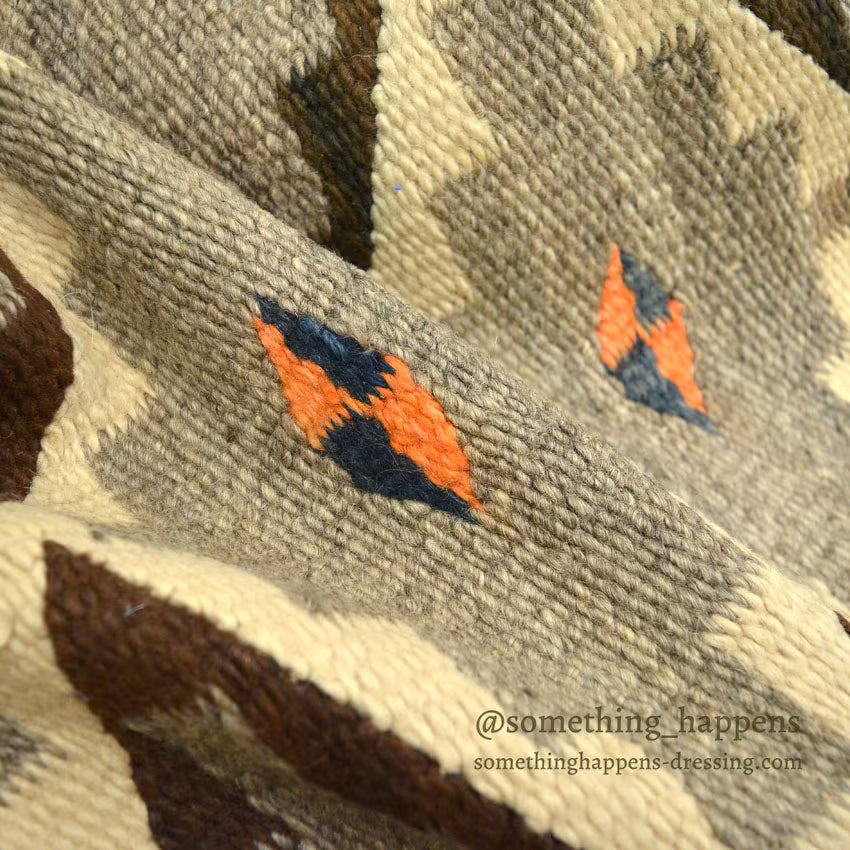 c.1930's NAVAJO RUG STEPPED DIAMONDS PATTERN... 194cm×103cm