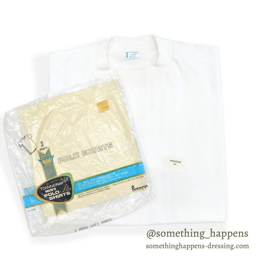 1960's TOWNCRAFT PENNEYS PLAIN T-SHIRT ONE WASH ... L