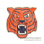 OLD TIGER CHAIN ​​STITCH EMBROIDERY PATCH...
