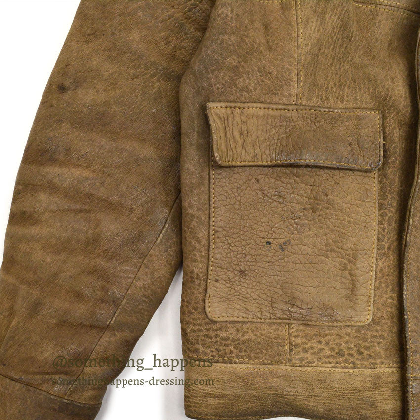 〜1970's BROWN LEATHER JACKET ...