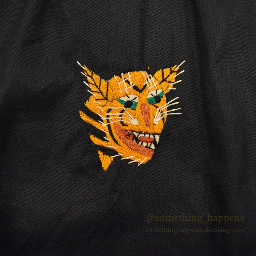 1960s DEADSTOCK VIETNAM SOUVENIR JACKET (Vietnamese souvenir jacket) 196th LIB...