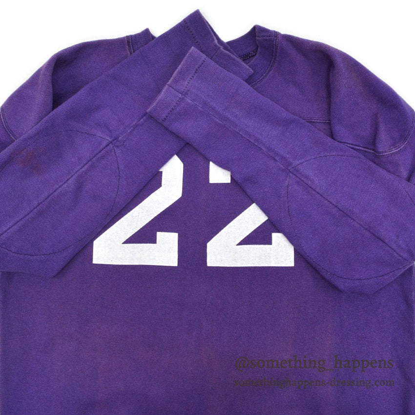 1960's CHAMPION FOOTBALL T-SHIRT PURPLE ... L