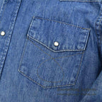 1980's BIGMAC DENIM WESTERN SHIRT ... MEDIUM