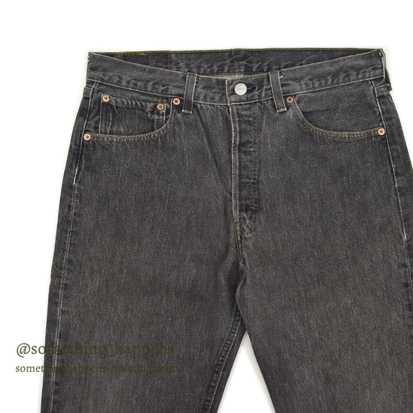 1990's Levi's 501 BLACK DENIM PANTS... W33/L32