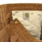1970's CARHARTT BROWN DUCK WORK PANTS... W31/L27