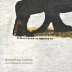 1990's NJ CROCE BLACK DACHSHUND PRINT T-SHIRT ... L