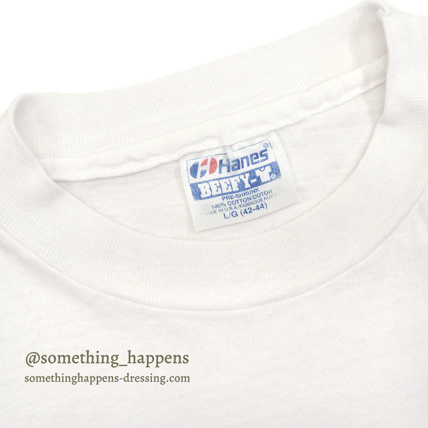 1990's HANES MICHIGAN FLORAL ART PRINT T-SHIRT...L