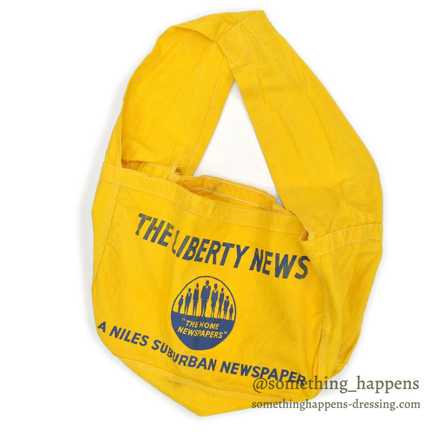 1960's ' THE LIBERTY NEWS ' NEWS PAPER BAG YELLOW ...