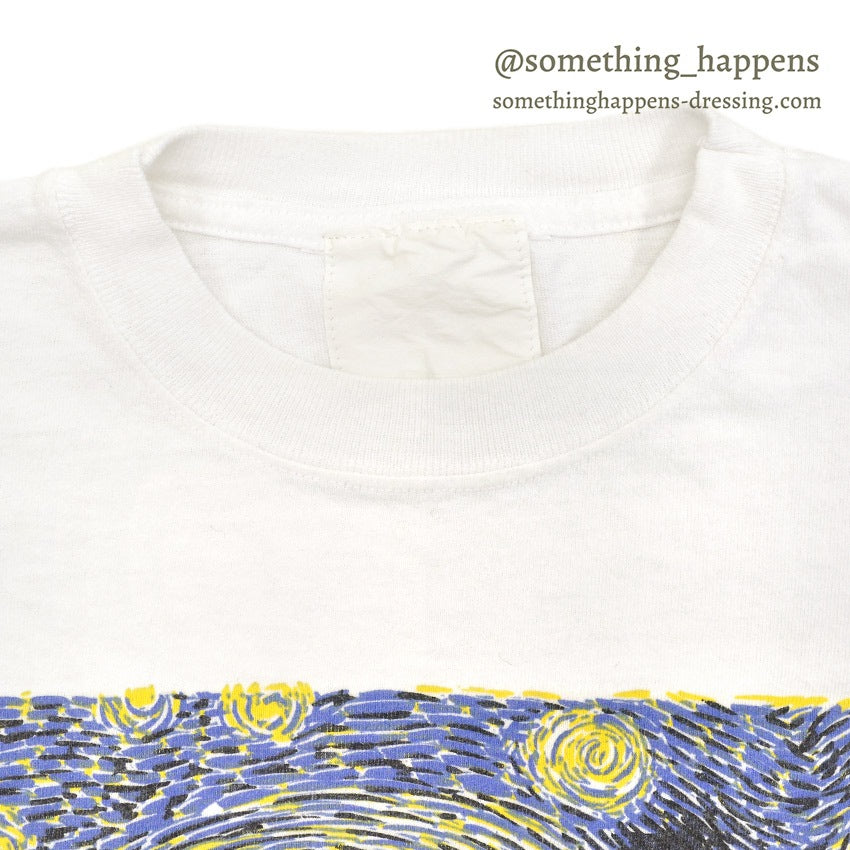 1990's Van Gogh THE STARRY NIGHT ART PRINT T-SHIRT... Fits like L
