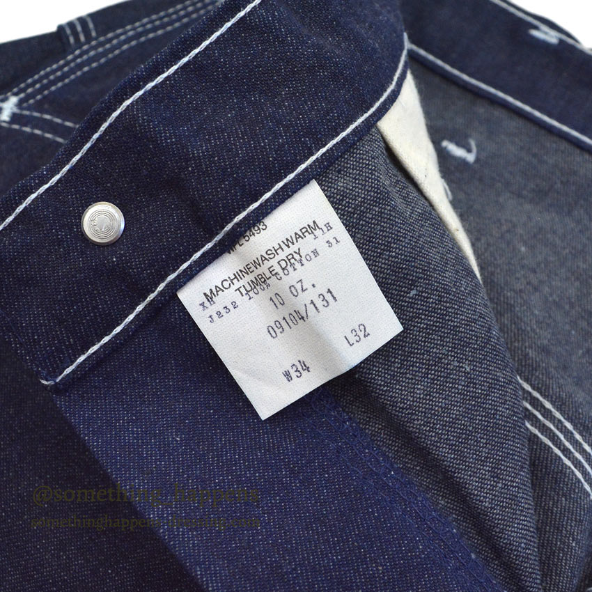 ~1980's DEADSTOCK WASHINGTON DEE CEE DENIM WORK PANTS 2... W34/L32