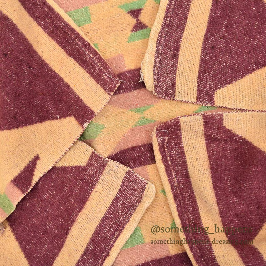1940's〜 BEACON SOUTHWEST COTTON CAMP BLANKET ... 168cm/114cm