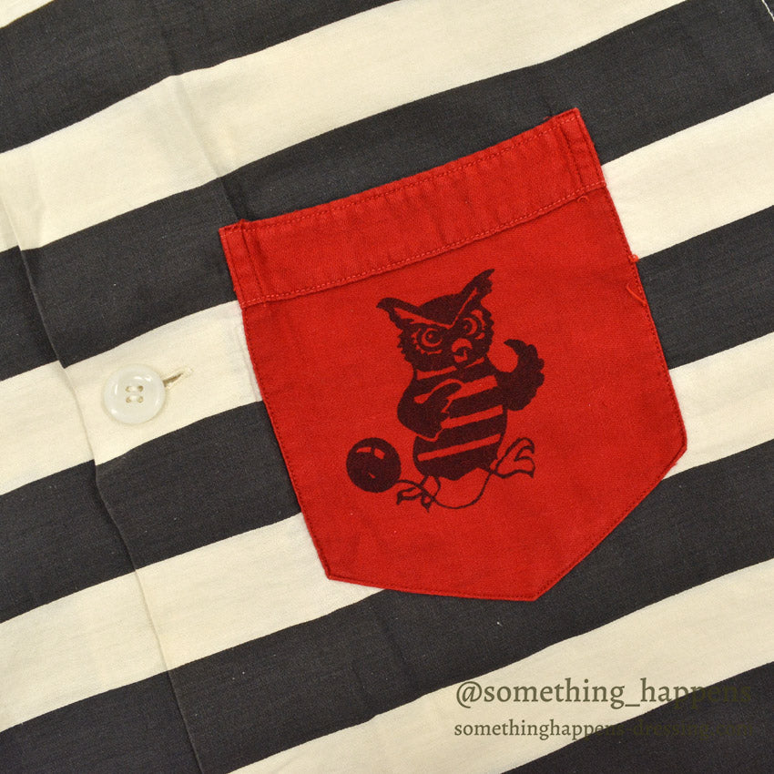 1950's VARSITY JAIL BIRDS STRIPES COSTUME SHIRT...L